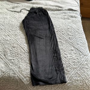 PINK wide leg velour pants size M